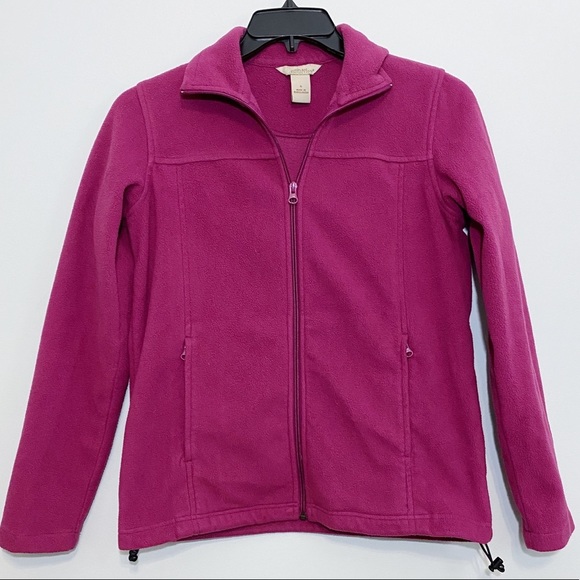 Natural Reflections Jackets & Blazers - Natural Reflections Pink/Purple Zip-Up Fleece Long Sleeve Jacket NWOT Size Small